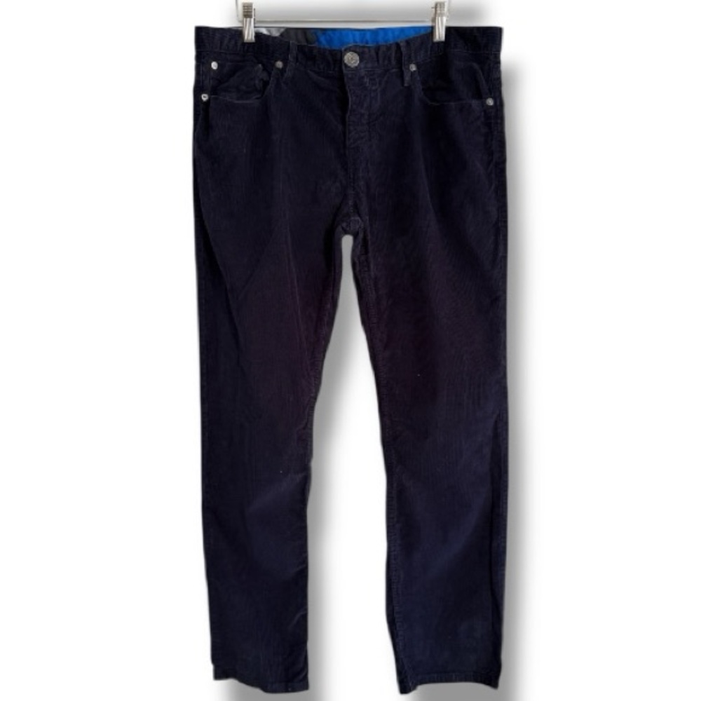 Burberry Brit Navy Blue Corduroy Pants Jeans Size 34